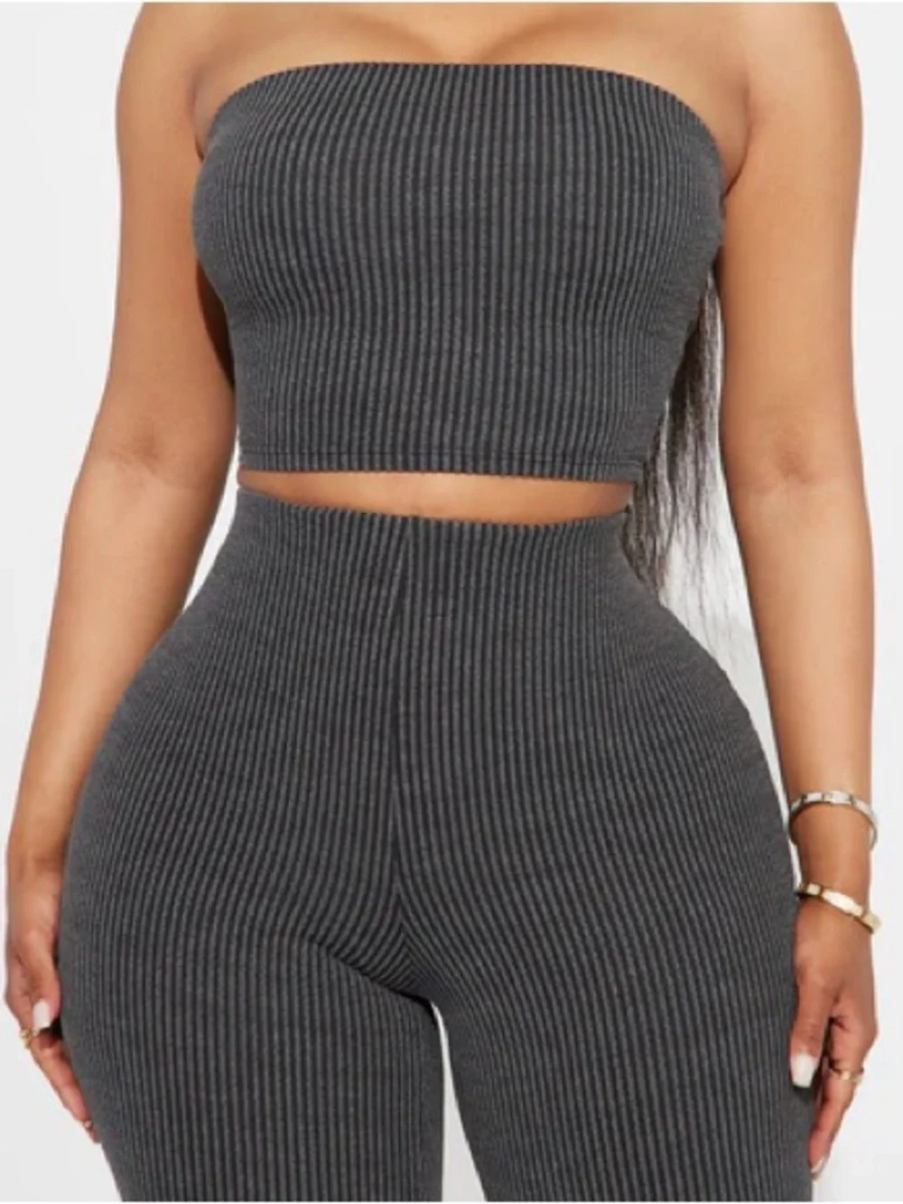 Fashion Nova Reya Ribbed Set - Picture 2 of 6